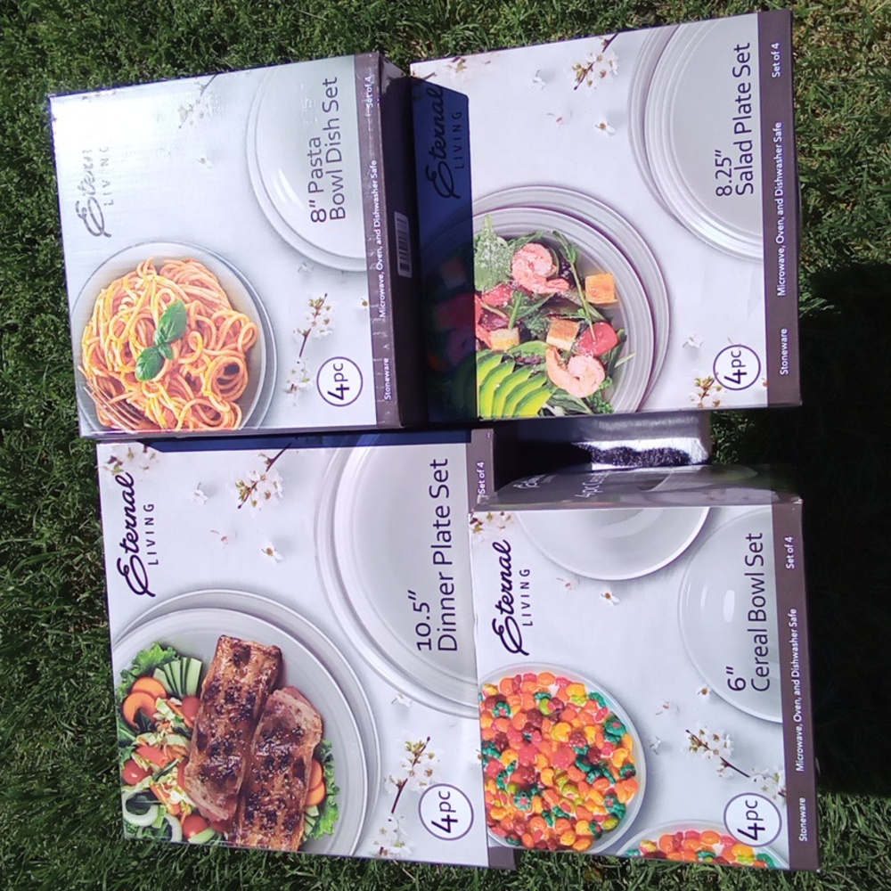 NIB 16 PC Stoneware Dinnerware Set